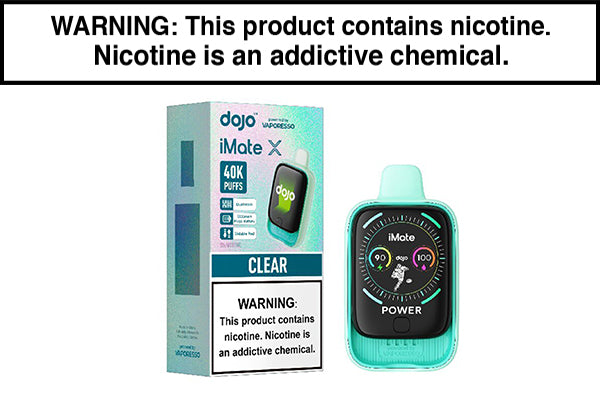 DOJO IMATE X 40K DISPOSABLE VAPE KIT Clear