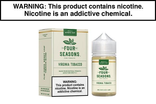 four seasons american tobacco VIRGINIA TOBACCO BY FOUR SEASONS 30ML/60ML four seasons american tobacco VIRGINIA TOBACCO BY FOUR SEASONS 30ML/60ML