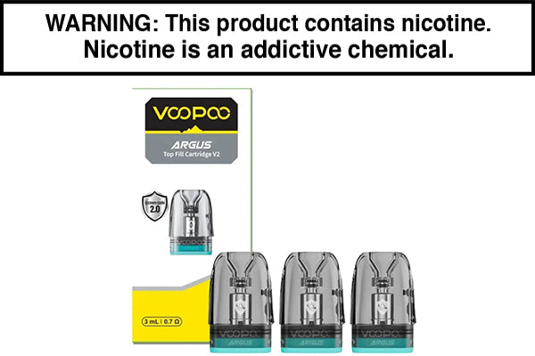 VOOPOO ARGUS V2 REPLACEMENT VAPE PODS 3ML 0.7OHM