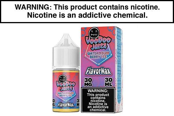 WATERMELON BERRY ICE BY VOODOO JUICE FLAVORMAX SALTS 30ML WATERMELON BERRY ICE BY VOODOO JUICE FLAVORMAX SALTS 30ML