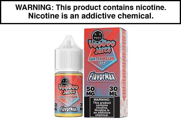 WATERMELON ICE BY VOODOO JUICE FLAVORMAX SALTS 30ML WATERMELON ICE BY VOODOO JUICE FLAVORMAX SALTS 30ML