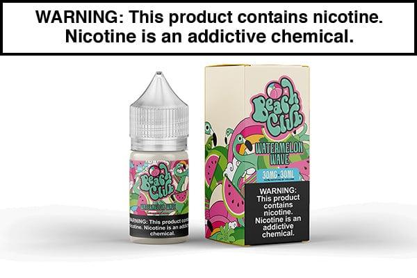 30 mg vape juice WATERMELON WAVE BY BEACH CLUB SALTS 30ML