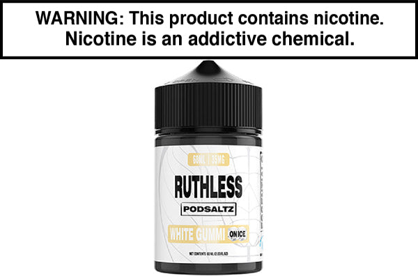 WHITE GUMMI ON ICE BY RUTHLESS ESSENTIALS SALT 60ML