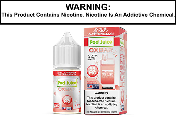 WHITE GUMMY WATERMELON BY OXBAR X POD JUICE SALT 30ML