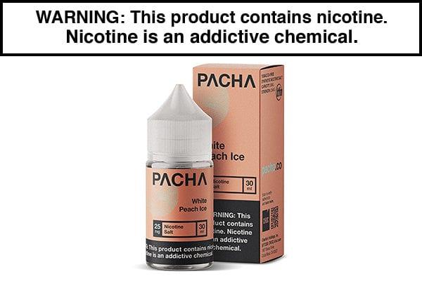 WHITE PEACH ICE BY PACHAMAMA SALTS 30ML WHITE PEACH ICE BY PACHAMAMA SALTS 30ML