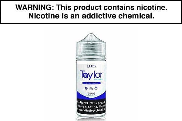 taylor vape juice WILD BERRIES ICED BY TAYLOR FLAVORS 100ML