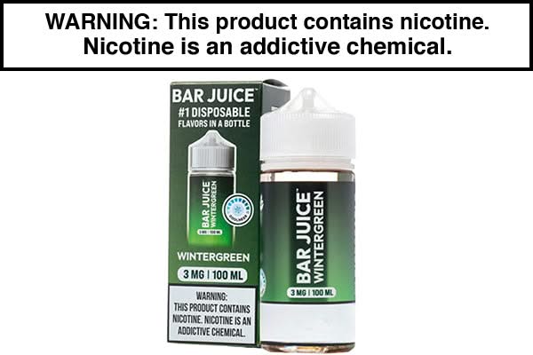 WINTERGREEN BY BAR JUICE BJ30000 100ML WINTERGREEN BY BAR JUICE BJ30000 100ML
