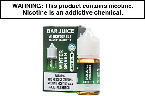 WINTERGREEN BY BAR JUICE BJ15000 SALTS 30ML WINTERGREEN BY BAR JUICE BJ15000 SALTS 30ML