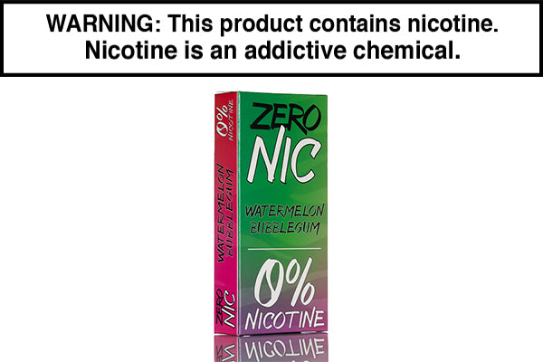 Zero Nic 6K 6000 Puffs Disposable Vape - 12mL Watermelon Bubblegum