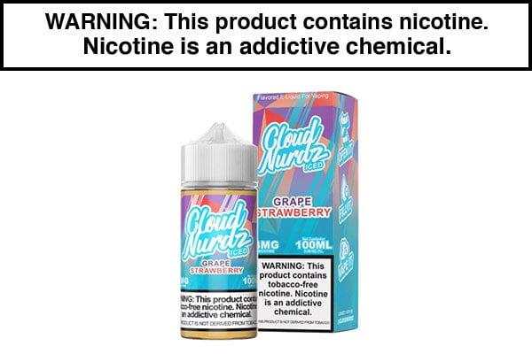 GRAPE STRAWBERRY ICED BY CLOUD NURDZ TFN 100ML GRAPE STRAWBERRY ICED BY CLOUD NURDZ TFN 100ML