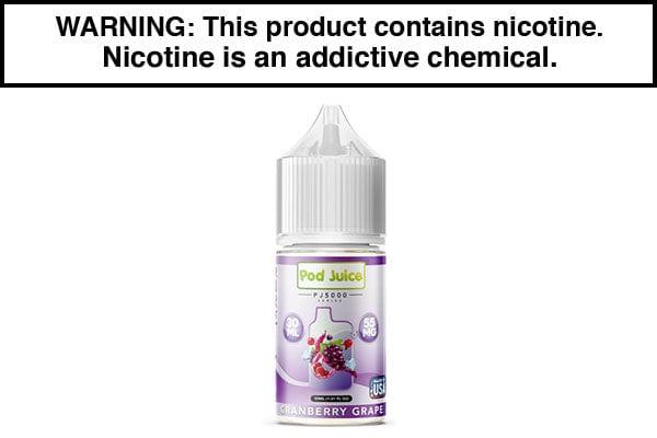 CRANBERRY GRAPE BY POD JUICE SALT PJ5000 SERIES 30ML CRANBERRY GRAPE BY POD JUICE SALT PJ5000 SERIES 30ML