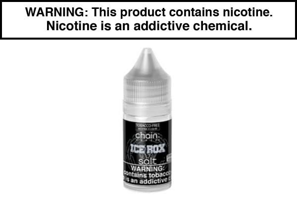 orgnx vape juice Ice Box by Chain Vapez Salt