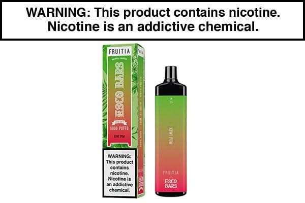 Fruitia X ESCO Bars Mega 5000 Puff Disposable - $13.50 - Vape Juice