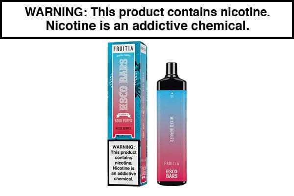 Fruitia X ESCO Bars Mega 5000 Puff Disposable - $13.50 - Vape Juice