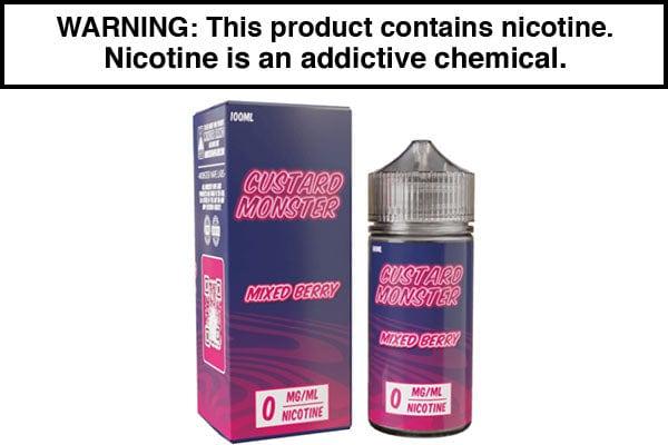 mixed berry vape juice MIXED BERRY BY CUSTARD MONSTER 100ML