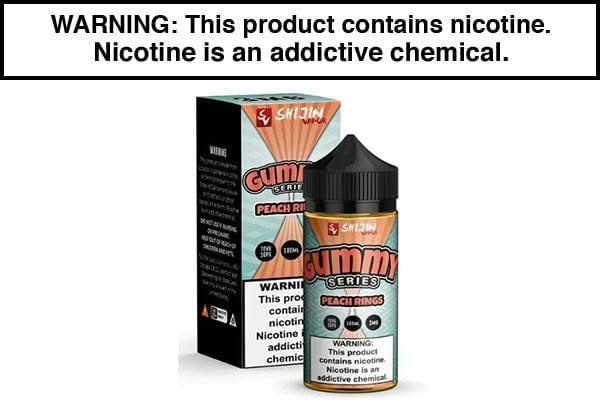 PEACH RINGS BY GUMMY O'S SHIJIN VAPOR 100ML