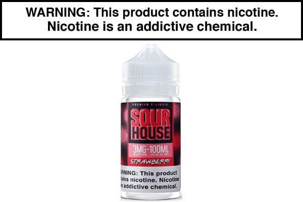 Strawberry by Sour House E Liquid - 100mL Strawberry by Sour House E Liquid - 100mL