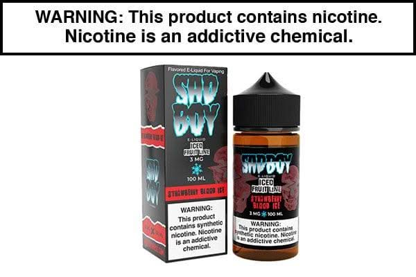 STRAWBERRY BLOOD ICE BY SADBOY E LIQUID 100ML STRAWBERRY BLOOD ICE BY SADBOY E LIQUID 100ML