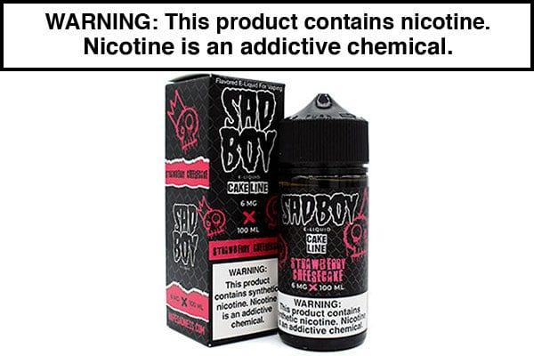 STRAWBERRY CHEESECAKE BY SADBOY E LIQUID 100ML STRAWBERRY CHEESECAKE BY SADBOY E LIQUID 100ML