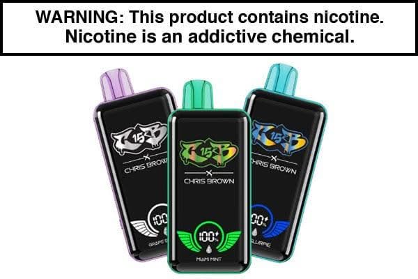 Chris Brown CB15K Disposable Vape 15,000 Puffs - $13.95 - Vape Juice