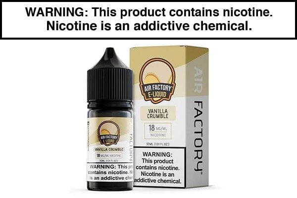 vape filling machine Vanilla Crumble AIR FACTORY 60ml ⋆ Vape Juice