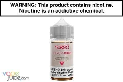 AMERICAN PATRIOTS TOBACCO BY NAKED 100 60ML AMERICAN PATRIOTS TOBACCO BY NAKED 100 60ML