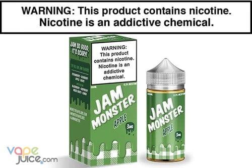 Apple - Jam Monster Synthetic Nicotine 100ML Apple - Jam Monster Synthetic Nicotine 100ML