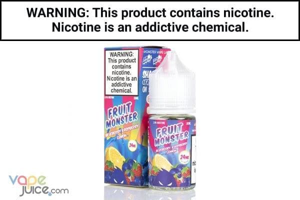 BLUEBERRY RASPBERRY LEMON BY FRUIT MONSTER SALT NIC 30ML BLUEBERRY RASPBERRY LEMON BY FRUIT MONSTER SALT NIC 30ML