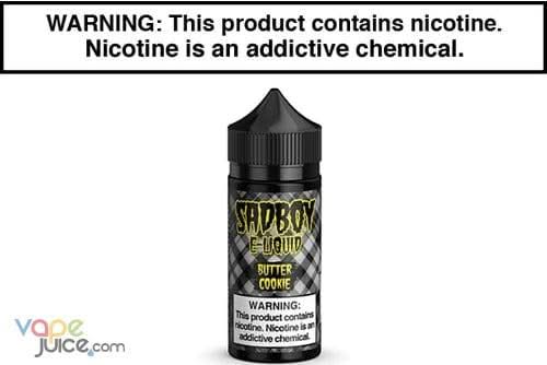 BUTTER COOKIE BY SADBOY E LIQUID 100ML BUTTER COOKIE BY SADBOY E LIQUID 100ML