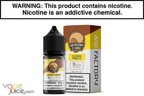 Custard Tobacco by Air Factory Salt - 30ML Custard Tobacco by Air Factory Salt - 30ML
