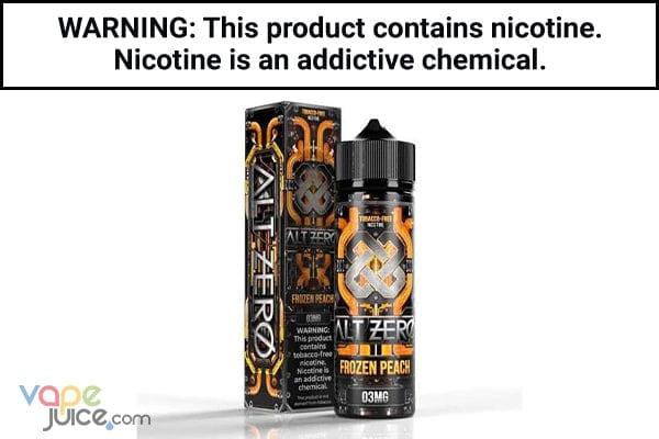 FROZEN PEACH BY ALT ZERO 60ML - Vape Juice
