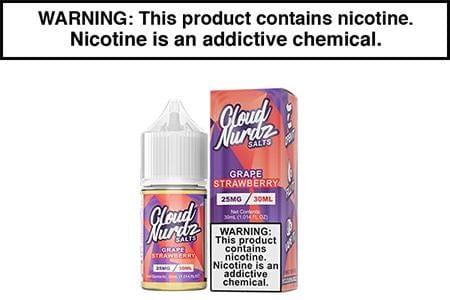 GRAPE STRAWBERRY BY CLOUD NURDZ SALT 30ML GRAPE STRAWBERRY BY CLOUD NURDZ SALT 30ML
