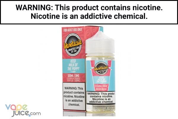 ICED MILK OF THE POPPY BY VAPETASIA 60ML/100ML ICED MILK OF THE POPPY BY VAPETASIA 60ML/100ML