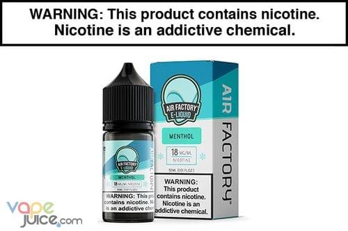 Menthol by Air Factory Salt - 30ML - Vape Juice