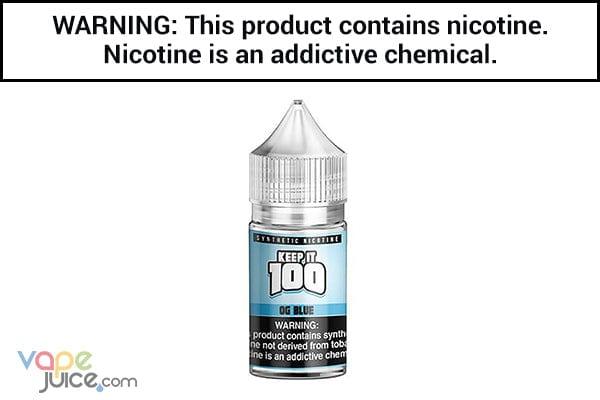 OG BLUE BY KEEP IT 100 SALT 30ML - Vape Juice