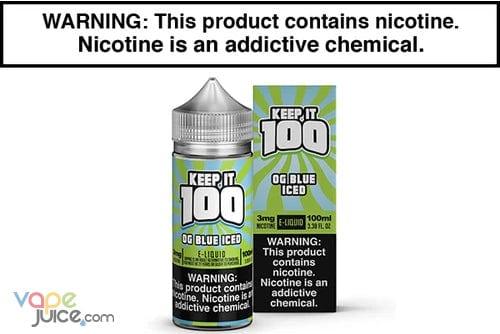 OG Blue Iced by Keep It 100 - 100ML - Vape Juice