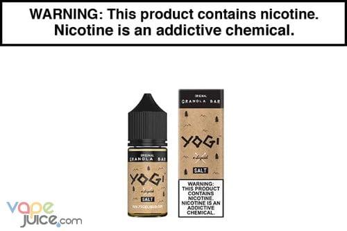 ORIGINAL GRANOLA BAR BY YOGI E LIQUID SALT 30ML ORIGINAL GRANOLA BAR BY YOGI E LIQUID SALT 30ML