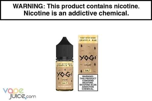 PEANUT BUTTER BANANA GRANOLA BAR BY YOGI E LIQUID SALT 30ML PEANUT BUTTER BANANA GRANOLA BAR BY YOGI E LIQUID SALT 30ML