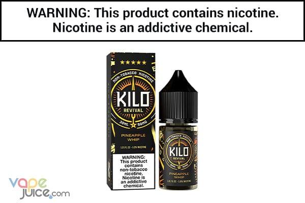 PINEAPPLE WHIP BY KILO REVIVAL SALT 30ML - Vape Juice