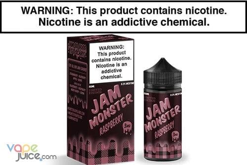 monster tobacco vape juice Raspberry by Jam Monster