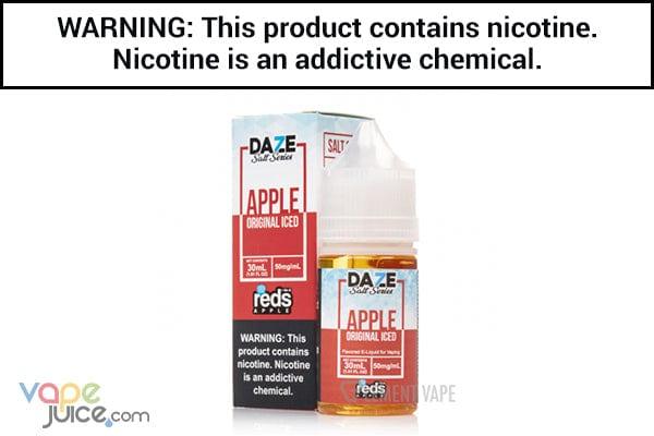 REDS APPLE ICED BY 7 DAZE SYNTHETIC SALT 30ML