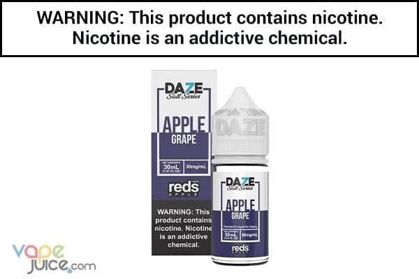 REDS GRAPE APPLE BY 7 DAZE SYNTHETIC SALT 30ML