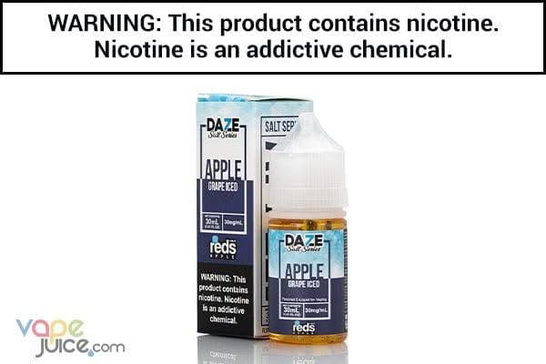 REDS GRAPE APPLE ICED BY 7 DAZE SYNTHETIC SALT 30ML