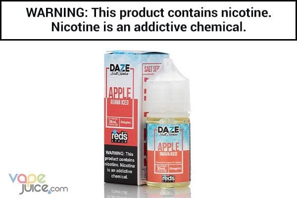daze apple vape juice REDS GUAVA APPLE ICED BY 7 DAZE SYNTHETIC SALT 30ML daze apple vape juice REDS GUAVA APPLE ICED BY 7 DAZE SYNTHETIC SALT 30ML