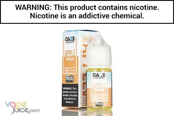 daze apple vape juice REDS PEACH APPLE ICED BY 7 DAZE SYNTHETIC SALT 30ML daze apple vape juice REDS PEACH APPLE ICED BY 7 DAZE SYNTHETIC SALT 30ML
