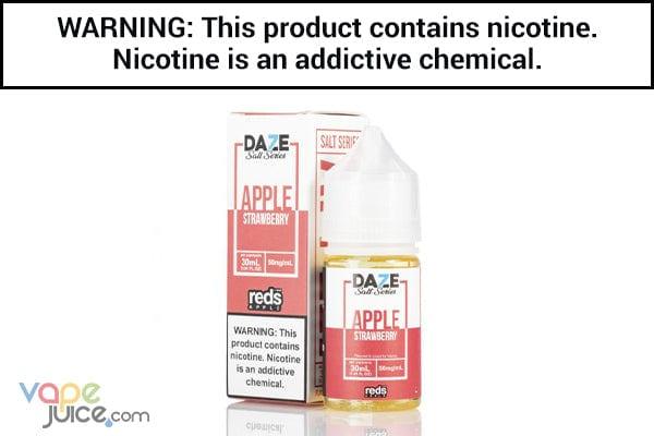 the one apple vape juice REDS STRAWBERRY APPLE BY 7 DAZE SYNTHETIC SALT 30ML