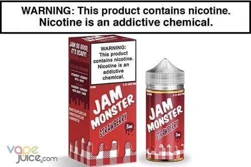 Strawberry E Juice by Jam Monster - 100ML - Vape Juice