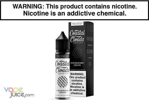 Strawberry Cream - Coastal Clouds 60ml - Vape Juice