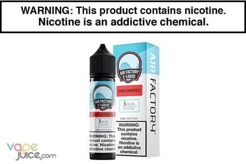 Unflavored by Air Factory - 60ml - Vape Juice