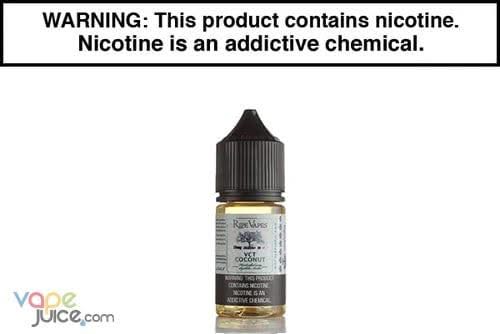 VCT Coconut by Ripe Vapes Synthetic Salt - 30ML - Vape Juice